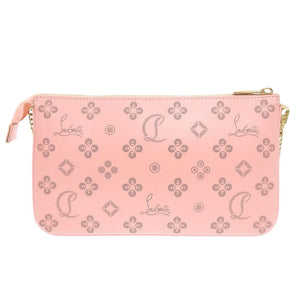 新品同様 クリスチャンルブタン ルビラ ジップアップ 3225038 レザー ピンク チェーンショルダーバッグ ショルダーバッグ 0595【中古】Christian Louboutin