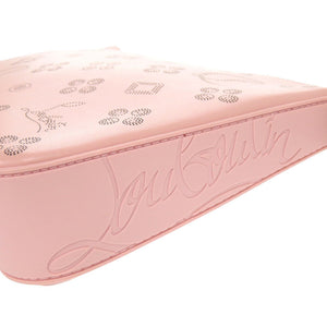 新品同様 クリスチャンルブタン ルビラ ジップアップ 3225038 レザー ピンク チェーンショルダーバッグ ショルダーバッグ 0595【中古】Christian Louboutin