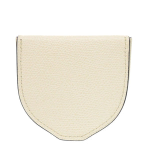 新品同様 ヴァレクストラ 馬蹄型 コインケース ソフトカーフスキン レザー ホワイト 白 0602【中古】Valextra