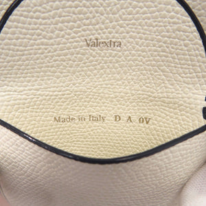 新品同様 ヴァレクストラ 馬蹄型 コインケース ソフトカーフスキン レザー ホワイト 白 0602【中古】Valextra