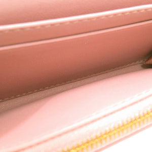 新品同様 クリスチャンディオール My Dior Glycine ウォレット カナージュ S5494SNTJ ラムスキン ピンク 0604【中古】Christian Dior