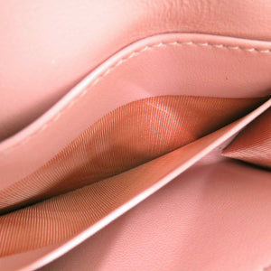 新品同様 クリスチャンディオール My Dior Glycine ウォレット カナージュ S5494SNTJ ラムスキン ピンク 0604【中古】Christian Dior