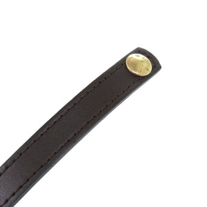 美品 ルイ ヴィトン レザー ブラウン 茶 ショルダーストラップ LV 0610【中古】LOUIS VUITTON