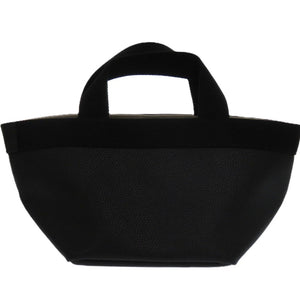 新品同様  エルベシャプリエ キャンバス レザー ブラック 0639 黒 ハンドバッグ【中古】