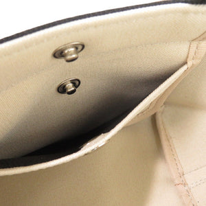 新品同様  エルベシャプリエ キャンバス レザー ブラック 0639 黒 ハンドバッグ【中古】