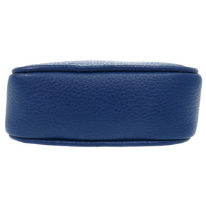 未使用 ヴェルサーチ メドゥーサ 1008863 ミニショルダーバッグ レザー ブルー 青 0647【中古】VERSACE