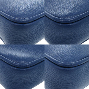 未使用 ヴェルサーチ メドゥーサ 1008863 ミニショルダーバッグ レザー ブルー 青 0647【中古】VERSACE