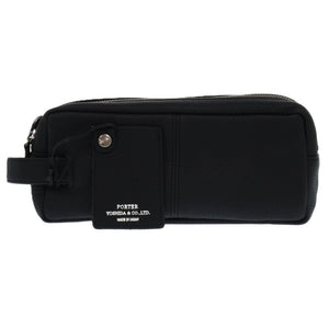 新品同様 吉田カバン ポーター PORTER ウィズ ポーチ 016-01077 レザー ブラック 黒 0648 セカンドバッグ【中古】YOSHIDA & CO., LTD.