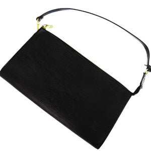 美品 ルイ ヴィトン アクセソワール エピ AR0064 ポーチ 黒 ゴールド金具 エピレザー ノワール LV 0669 ポシェット【中古】LOUIS VUITTON
