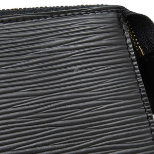 美品 ルイ ヴィトン アクセソワール エピ AR0064 ポーチ 黒 ゴールド金具 エピレザー ノワール LV 0669 ポシェット【中古】LOUIS VUITTON