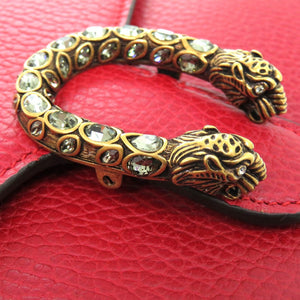 新品同様 グッチ ディオニュソス 746056 長財布 レザー レッド 0671 赤 チェーンウォレット【中古】GUCCI