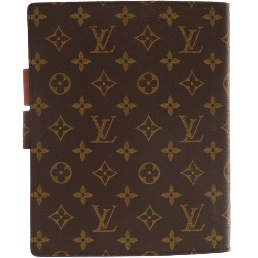 ベタなし 美品 ルイ ヴィトン アジェンダGM モノグラム R20106 モノグラムキャンバス ブラウン LV 0674 手帳カバー【中古】LOUIS VUITTON
