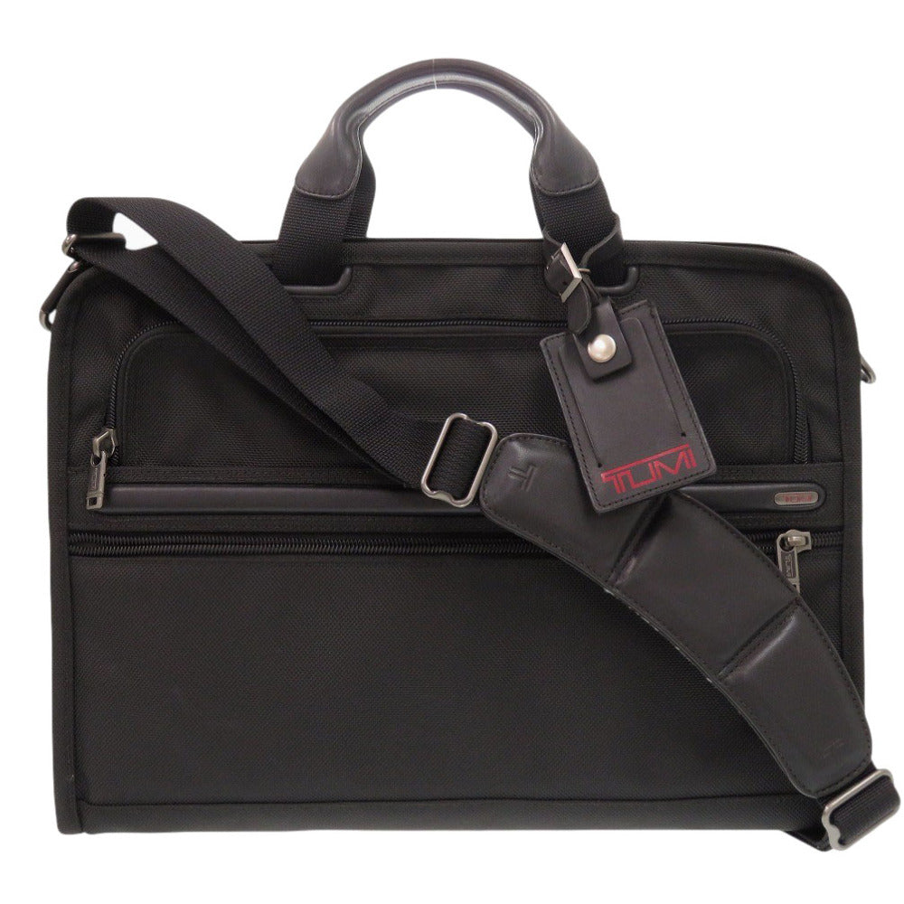美品 トゥミ 2WAY ナイロン ブラック ビジネスバッグ 黒 0695【中古】TUMI