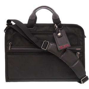 美品 トゥミ 2WAY ナイロン ブラック ビジネスバッグ 黒 0695【中古】TUMI