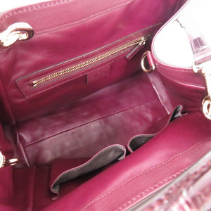 美品 グッチ ソーホー 2way 336751 525040 レザー パープル 0696 紫 トートバッグ【中古】GUCCI