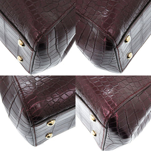 美品 グッチ ソーホー 2way 336751 525040 レザー パープル 0696 紫 トートバッグ【中古】GUCCI