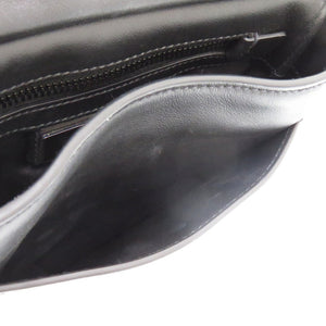 美品 プラダ レザー ブラック 0701 黒 メッセンジャーバッグ ショルダーバッグ【中古】PRADA