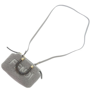 新品同様 フェンディ 2WAY 8BS067 ムートン グレー ハンドバッグ 0704【中古】FENDI