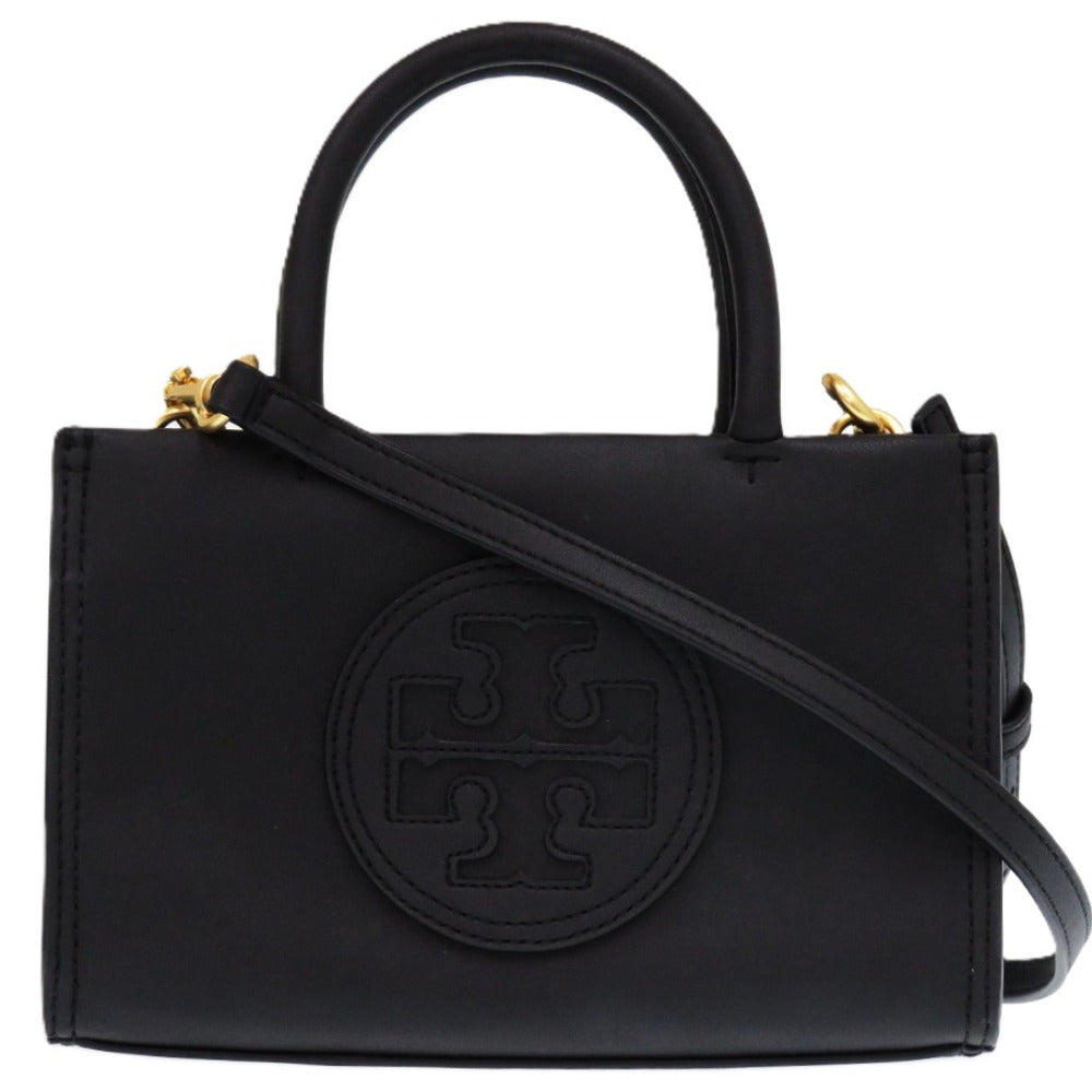 新品同様 トリーバーチ エラ BIO ミニ ELLA 2way レザー ブラック 0708 黒 ショルダーバッグ【中古】Tory Burch