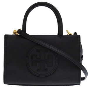 新品同様 トリーバーチ エラ BIO ミニ ELLA 2way レザー ブラック 0708 黒 ショルダーバッグ【中古】Tory Burch