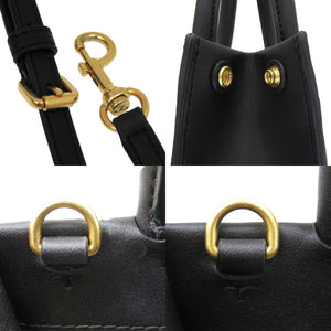 新品同様 トリーバーチ エラ BIO ミニ ELLA 2way レザー ブラック 0708 黒 ショルダーバッグ【中古】Tory Burch