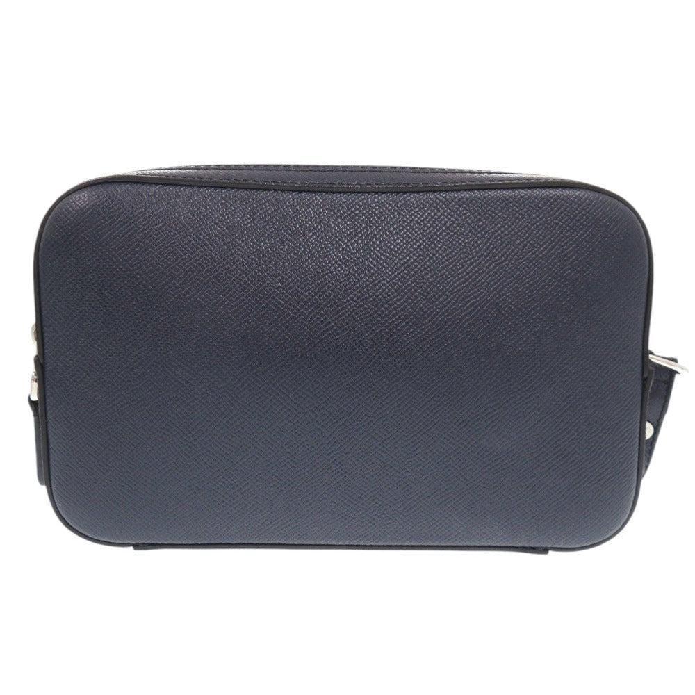 美品 ダンヒル レザー ネイビー セカンドバッグ クラッチバッグ 0710【中古】Dunhill メンズ