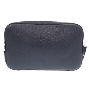 美品 ダンヒル レザー ネイビー セカンドバッグ クラッチバッグ 0710【中古】Dunhill メンズ