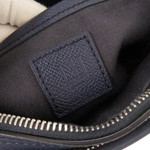 美品 ダンヒル レザー ネイビー セカンドバッグ クラッチバッグ 0710【中古】Dunhill メンズ