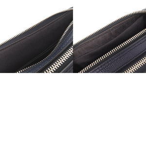 美品 ダンヒル レザー ネイビー セカンドバッグ クラッチバッグ 0710【中古】Dunhill メンズ