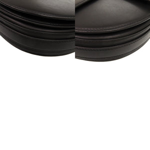 新品同様 パトゥ カーフ ブラック 0711 黒 ショルダーバッグ【中古】PATOU