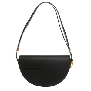 新品同様 パトゥ カーフ ブラック 0711 黒 ショルダーバッグ【中古】PATOU