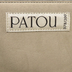 新品同様 パトゥ カーフ ブラック 0711 黒 ショルダーバッグ【中古】PATOU