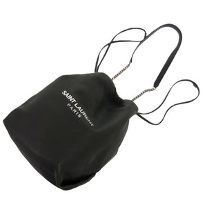 サンローランパリ テディバケット カーフ グレー 0734 ショルダーバッグ【中古】SAINT LAURENT PARIS
