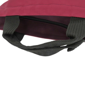 新品同様 エルベ シャプリエ 舟形トート M 1027N ナイロン グルナディン オベルジーヌ ハンドバッグ レッド 0744【中古】Herve Chapelier