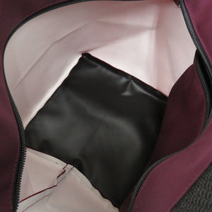 新品同様 エルベ シャプリエ 舟形トート M 1027N ナイロン グルナディン オベルジーヌ ハンドバッグ レッド 0744【中古】Herve Chapelier