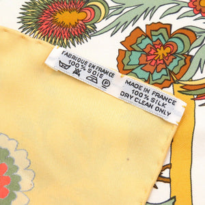 美品 エルメス カレ90 Decoupages 切り絵 シルク マルチカラー スカーフ 0750【中古】HERMES