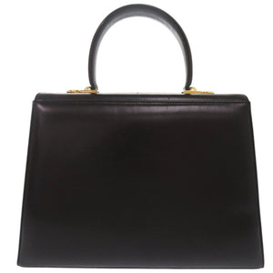 サルヴァトーレフェラガモ ガンチーニ 21 2181 レザー ブラック 2WAY ハンドバッグ ショルダーバッグ 黒 0754【中古】Salvatore Ferragamo