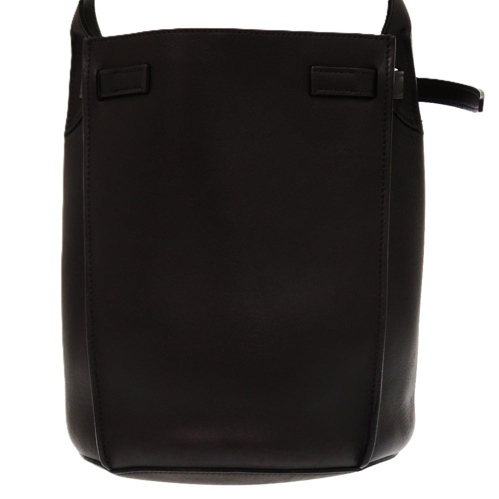 美品 セリーヌ ビッグバッグ バケット レザー ブラック 0761 黒 ショルダーバッグ【中古】CELINE