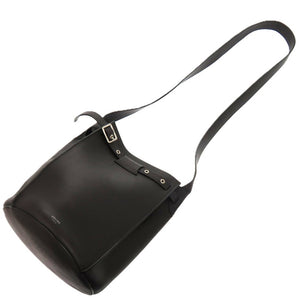 美品 セリーヌ ビッグバッグ バケット レザー ブラック 0761 黒 ショルダーバッグ【中古】CELINE