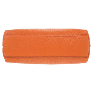 美品 プラダ レザー オレンジ ポーチ 化粧ポーチ 0778【中古】PRADA