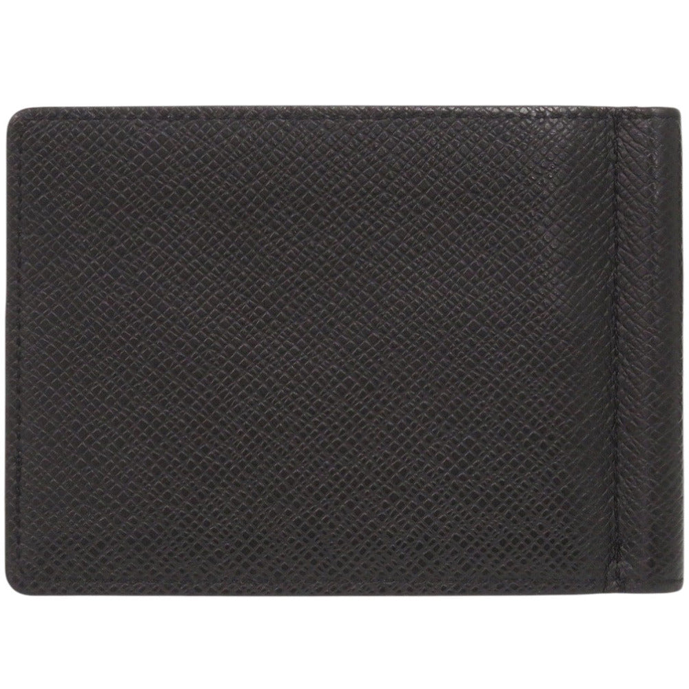 美品 ルイ ヴィトン ポルトフォイユ パンス M62978 タイガレザー ブラック マネークリップ カードケース 黒 LV 0779【中古】LOUIS VUITTON