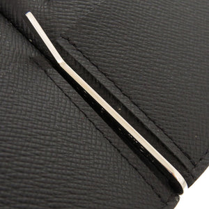 美品 ルイ ヴィトン ポルトフォイユ パンス M62978 タイガレザー ブラック マネークリップ カードケース 黒 LV 0779【中古】LOUIS VUITTON