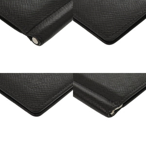 美品 ルイ ヴィトン ポルトフォイユ パンス M62978 タイガレザー ブラック マネークリップ カードケース 黒 LV 0779【中古】LOUIS VUITTON
