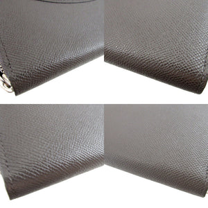 美品 ペッレモルビダ レザー グレー ラウンドファスナー長財布 財布 0780【中古】PELLE MORBIDA