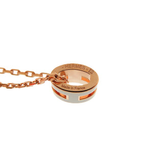 未使用 エルメス ミニ ポップアッシュ ポップH ブラウン ゴールド金具 ネックレス 茶 0782 【中古】 HERMES