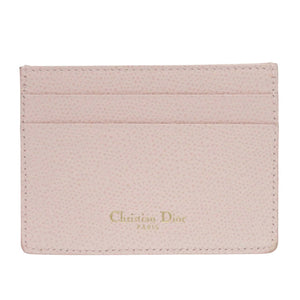 新品同様 クリスチャンディオール レザー ピンク カードケース 0786【中古】Christian Dior
