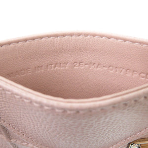 新品同様 クリスチャンディオール レザー ピンク カードケース 0786【中古】Christian Dior