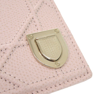 新品同様 クリスチャンディオール レザー ピンク カードケース 0786【中古】Christian Dior