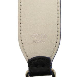 新品同様 フェンディ カーリト カール ラガーフェルド 7C0258 レザー ブラック 0790 黒 ショルダーストラップ【中古】FENDI