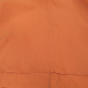 エルメス スカーフ付 Vネック ブラウス シルク オレンジ 0792【中古】HERMES